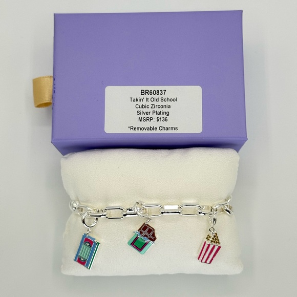 Bomb Party Charmelier “Takin’ It Old School Cubic Zirconia On Silver Plating🍿 - Picture 5 of 5